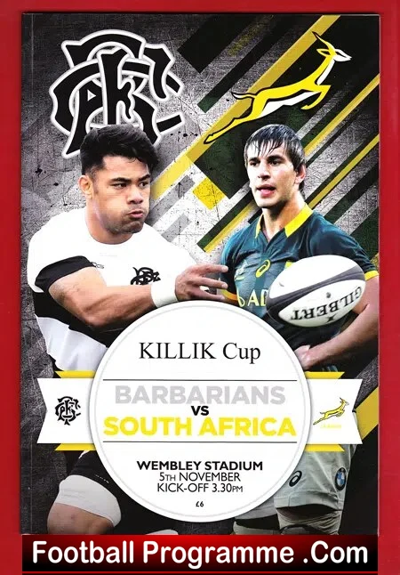 Barbarians v South Africa 2016 - Wembley Killik Cup