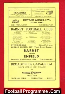 Barnet v Enfield 1964 – London Senior Cup