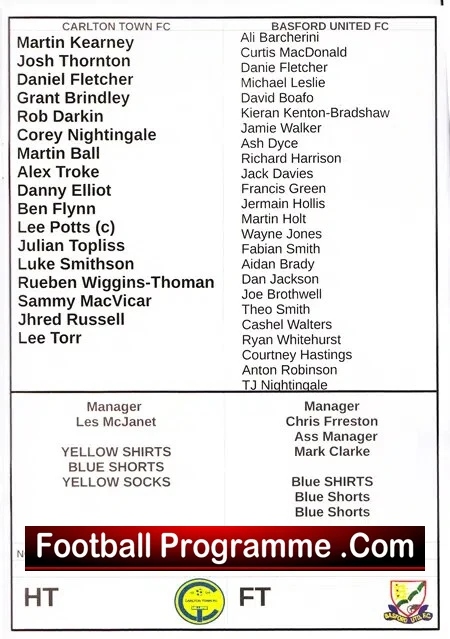 Carlton Town v Basford United 2014 - Nottinghamshire Senior Cup