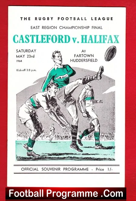 Castleford Rugby v Halifax 1964 – Championship Cup Final