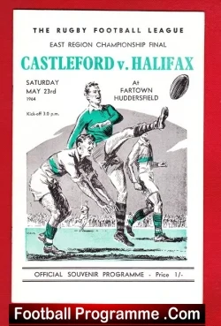 Castleford Rugby v Halifax 1964 – Championship Cup Final