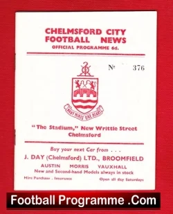 Chelmsford City v Cambridge City 1964 – Reserves Match