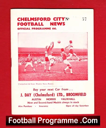 Chelmsford City v Corby Town 1965 – Invitation Cup