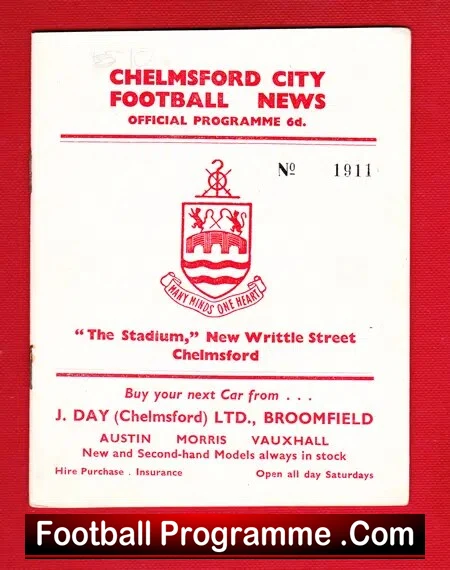 Chelmsford City v Hereford United 1964