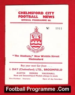 Chelmsford City v Hereford United 1964