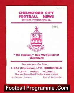 Chelmsford City v Poole Town 1962