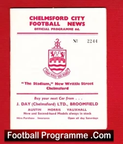 Chelmsford City v Romford 1962