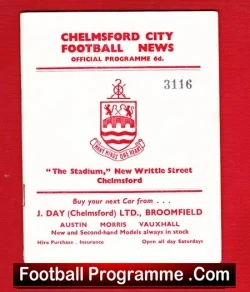 Chelmsford City v Romford 1963 – FA Cup