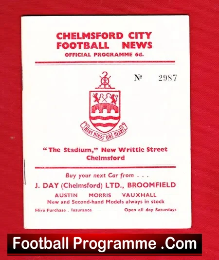 Chelmsford City v Romford 1964