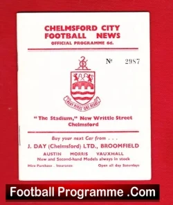 Chelmsford City v Romford 1964