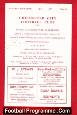 Chichester City v Rye United 1964