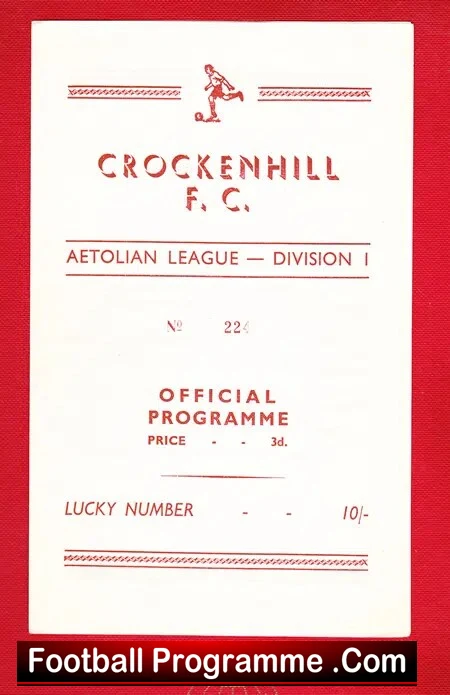 Crockenhill v Faversham Town 1960s