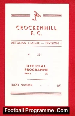 Crockenhill v Faversham Town 1960s