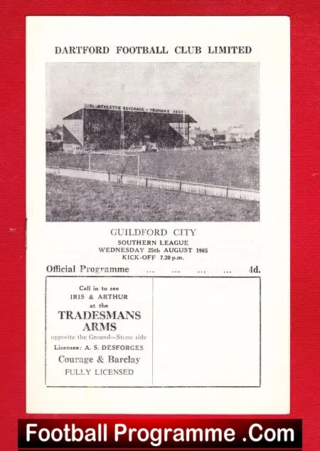 Dartford v Guildford City 1965