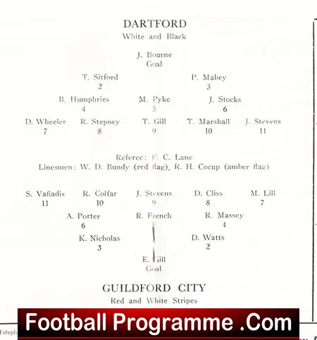 Dartford v Guildford City 1965