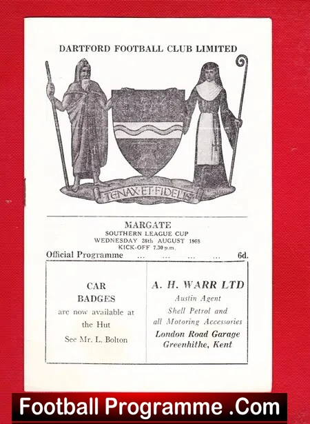 Dartford v Margate 1968