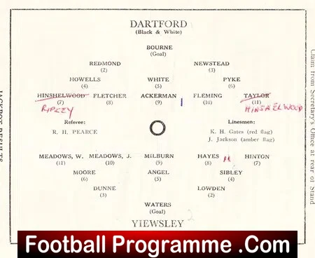 Dartford v Yiewsley 1962