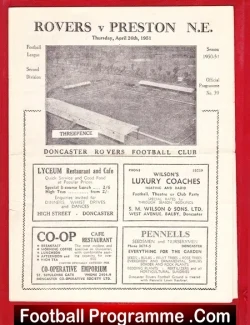 Doncaster Rovers v Preston 1951