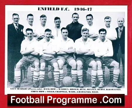 Enfield Football Club Team Picture 1946 – 1947