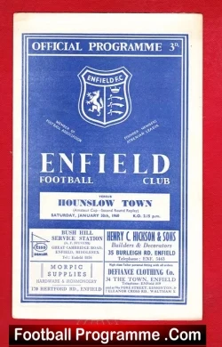 Enfield v Hounslow Town 1960 – Amateur Cup Replay