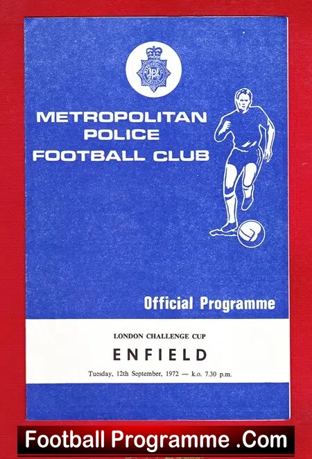 Enfield v Metropolitan Police 1972 – London Challenge Cup Met