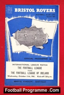 England Football League v Ireland League 1961 – Bristol Rovers