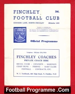 Finchley v Enfield 1963 – Summers Lane