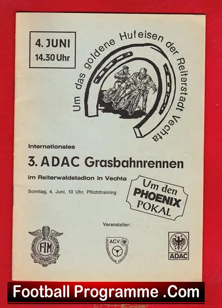 Germany Grasbahnrennen Vetchta 1972