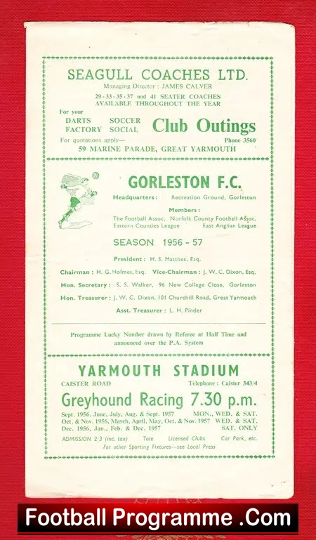 Gorleston v Bury 1957
