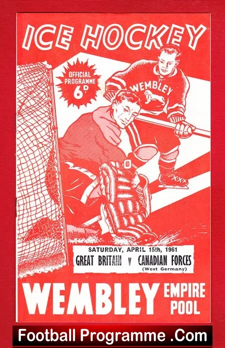 Great Britain Ice Hockey v Canada 1961 – Canadians Germany