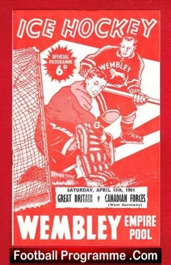 Great Britain Ice Hockey v Canada 1961 – Canadians Germany