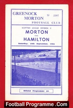 Greenock Morton v Hamilton Academical 1962