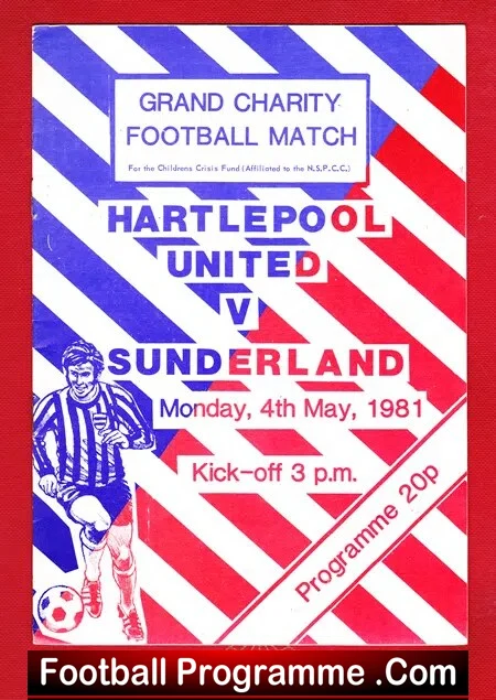 Hartlepool United v Sunderland 1981 – Grand Charity Match