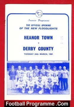Heanor Town v Derby County 1981 – Opening Of The New Floodlights