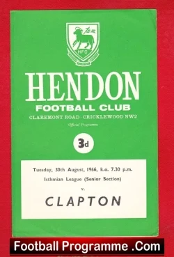 Hendon v Clapton 1966
