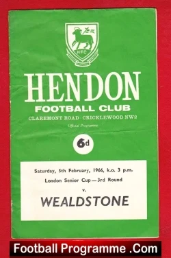 Hendon v Wealdstone 1966