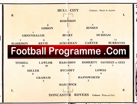 Hull City v Doncaster Rovers 1950
