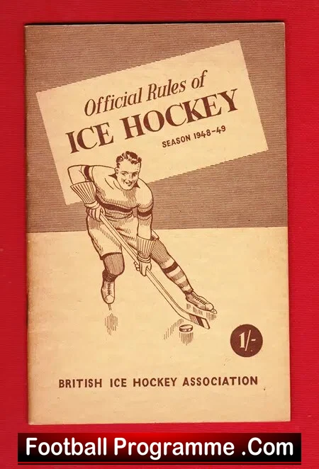 Ice Hockey Official Rules Handbook – 1948 – 1949
