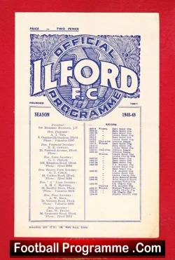 Ilford v Chingford Town 1948