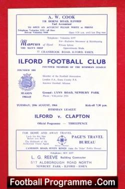 Ilford v Clapton 1964