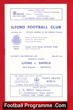 Ilford v Enfield 1965