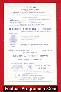 Ilford v Hitchin Town 1964
