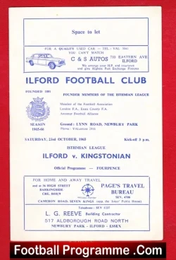 Ilford v Kingstonian 1965