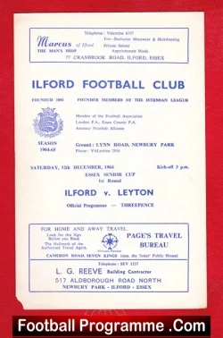 Ilford v Leyton 1964