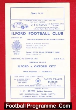 Ilford v Oxford City 1965