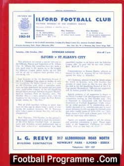 Ilford v St Albans City 1963
