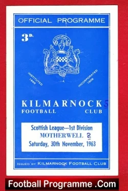 Kilmarnock v Motherwell 1963