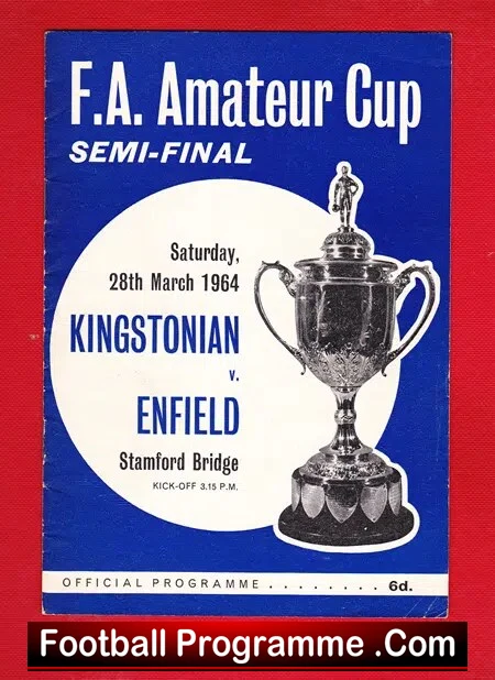 Kingstonian v Enfield 1964 – FA Amateur Cup Semi Final Chelsea