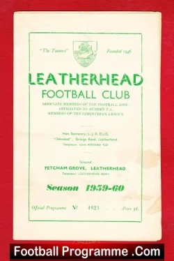 Leatherhead v Dagenham 1959