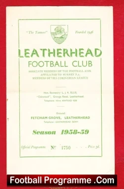 Leatherhead v Eastbourne 1958